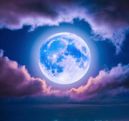 sky Blue moon  Light