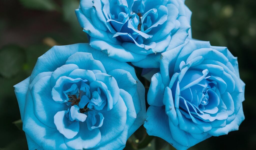 blue roses